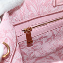 VERSACE Athena Barocco Tote Bag Canvas 2way Pink Auth BA3157M-19