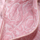 VERSACE Athena Barocco Tote Bag Canvas 2way Pink Auth BA3157M-20