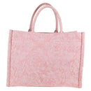 VERSACE Athena Barocco Tote Bag Canvas 2way Pink Auth BA3157M-3