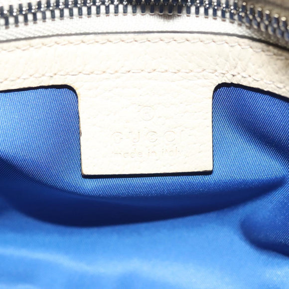 GUCCI GG Canvas Waist Bag Blue Beige 631341 Auth BA3160