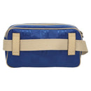 GUCCI GG Canvas Waist Bag Blue Beige 631341 Auth BA3160-2