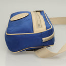 GUCCI GG Canvas Waist Bag Blue Beige 631341 Auth BA3160-3