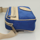 GUCCI GG Canvas Waist Bag Blue Beige 631341 Auth BA3160-4