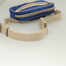 GUCCI GG Canvas Waist Bag Blue Beige 631341 Auth BA3160-7