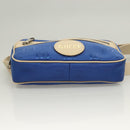 GUCCI GG Canvas Waist Bag Blue Beige 631341 Auth BA3160-5