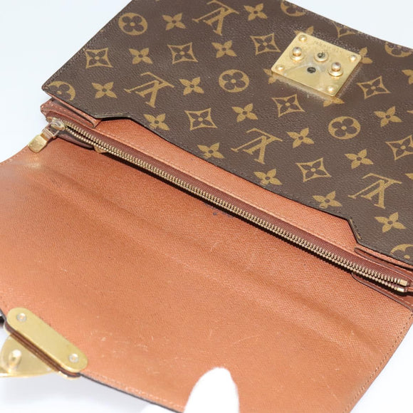 LOUIS VUITTON Monogram Concorde Hand Bag M51190 LV Auth BA3163
