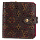 LOUIS VUITTON Monogram Perfo Compact zip Bifold Wallet M95188 LV Auth BA3167V-2