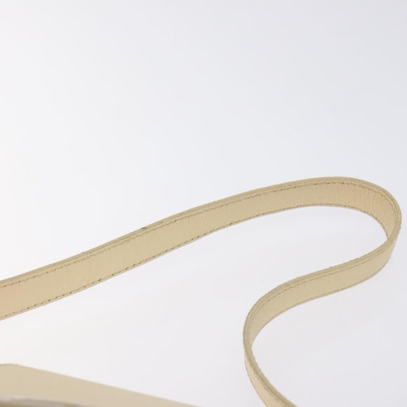 BVLGARI Logo Mania Shoulder Bag Canvas Pink Silver Auth BA3169