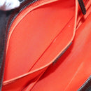 BVLGARI Logo Mania Shoulder Bag Canvas Brown Silver Auth BA3170-20