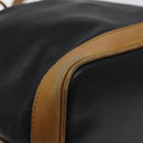 CELINE Shoulder Bag Leather Black Gold Auth BA3171-16