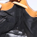 CELINE Shoulder Bag Leather Black Gold Auth BA3171-20