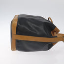 CELINE Shoulder Bag Leather Black Gold Auth BA3171-3