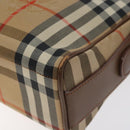 Burberrys Nova Check Shoulder Bag Canvas Beige Gold Auth BA3173-15