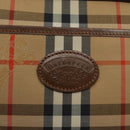 Burberrys Nova Check Shoulder Bag Canvas Beige Gold Auth BA3173-17