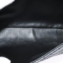 BALLY Quilted Hand Bag Leather Black Gold Auth BA3175-17