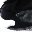 BALLY Quilted Hand Bag Leather Black Gold Auth BA3175-20