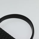 BALLY Quilted Hand Bag Leather Black Gold Auth BA3175-8