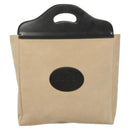 GUCCI Hand Bag Suede Beige 002 8000 Auth BA3177-2