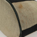 HERMES Saksaw PM Hand Bag Canvas Gray Auth BA3184-9