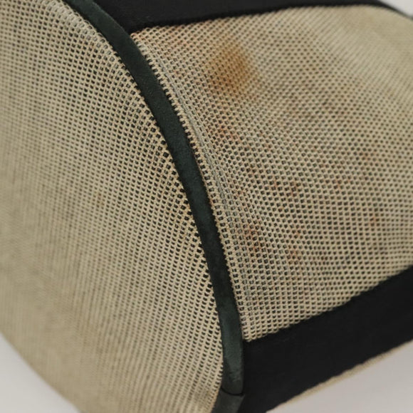 HERMES Saksaw PM Hand Bag Canvas Gray Auth BA3184