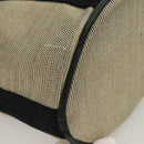 HERMES Saksaw PM Hand Bag Canvas Gray Auth BA3184-15