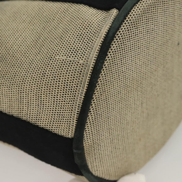 HERMES Saksaw PM Hand Bag Canvas Gray Auth BA3184