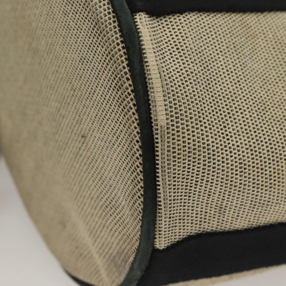 HERMES Saksaw PM Hand Bag Canvas Gray Auth BA3184