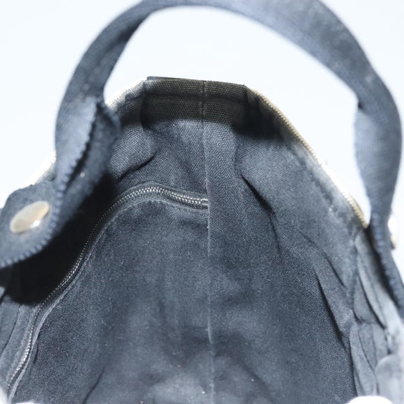 HERMES Saksaw PM Hand Bag Canvas Gray Auth BA3184