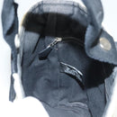 HERMES Saksaw PM Hand Bag Canvas Gray Auth BA3184-20