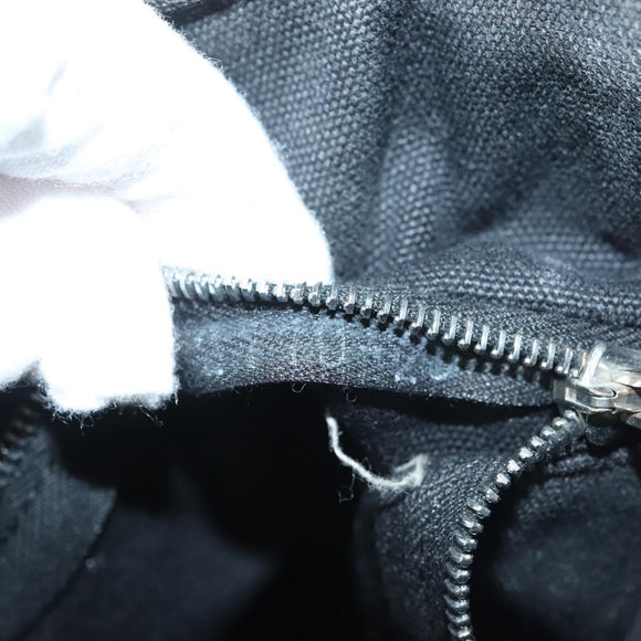 HERMES Saksaw PM Hand Bag Canvas Gray Auth BA3184