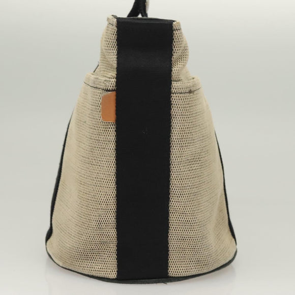HERMES Saksaw PM Hand Bag Canvas Gray Auth BA3184
