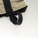 HERMES Saksaw PM Hand Bag Canvas Gray Auth BA3184-7