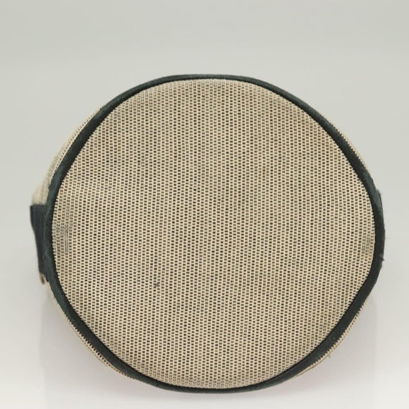 HERMES Saksaw PM Hand Bag Canvas Gray Auth BA3184