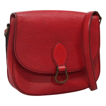 LOUIS VUITTON Epi Saint Cloud GM Shoulder Bag Red M52197 LV Auth BA3185