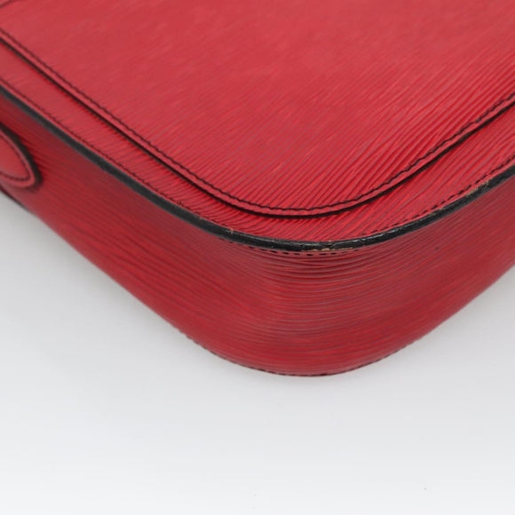 LOUIS VUITTON Epi Saint Cloud GM Shoulder Bag Red M52197 LV Auth BA3185