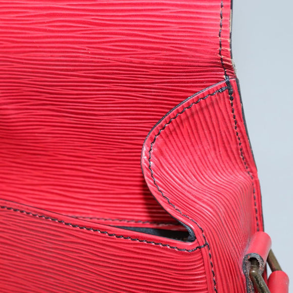 LOUIS VUITTON Epi Saint Cloud GM Shoulder Bag Red M52197 LV Auth BA3185