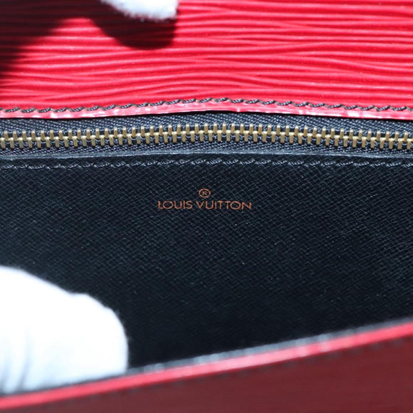 LOUIS VUITTON Epi Saint Cloud GM Shoulder Bag Red M52197 LV Auth BA3185
