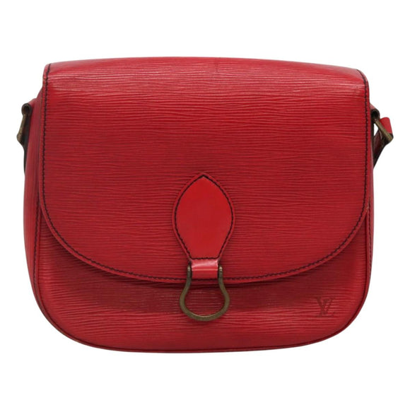 LOUIS VUITTON Epi Saint Cloud GM Shoulder Bag Red M52197 LV Auth BA3185