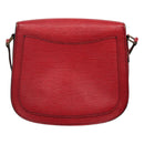 LOUIS VUITTON Epi Saint Cloud GM Shoulder Bag Red M52197 LV Auth BA3185-2
