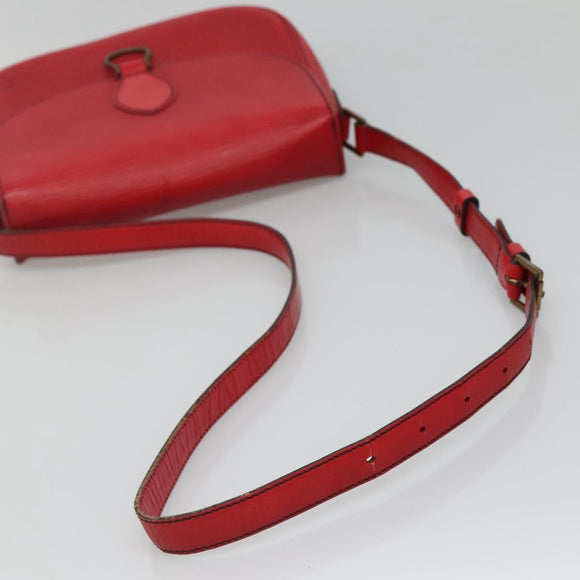 LOUIS VUITTON Epi Saint Cloud GM Shoulder Bag Red M52197 LV Auth BA3185