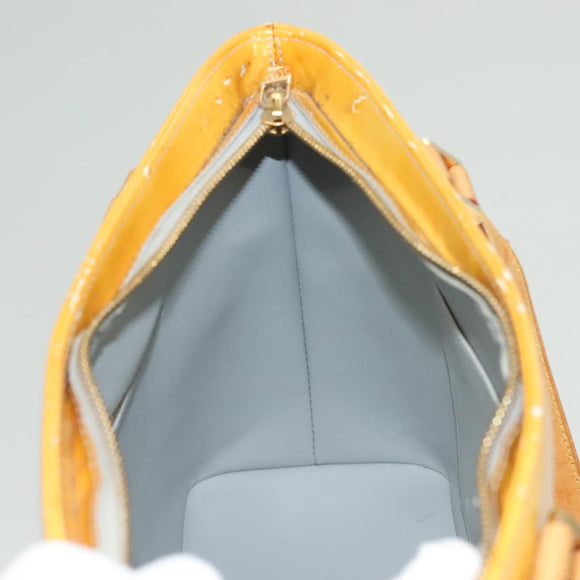 LOUIS VUITTON Monogram Vernis Houston Hand Bag Gris M91053 LV Auth BA3198