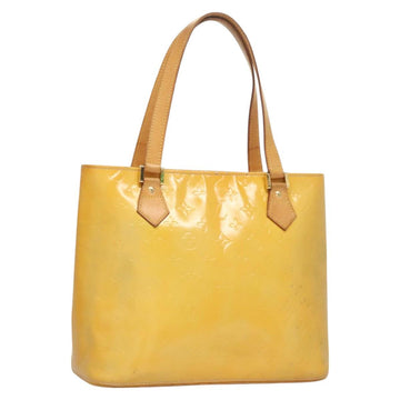 LOUIS VUITTON Monogram Vernis Houston Hand Bag Gris M91053 LV Auth BA3198