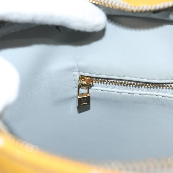 LOUIS VUITTON Monogram Vernis Houston Hand Bag Gris M91053 LV Auth BA3198