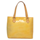 LOUIS VUITTON Monogram Vernis Houston Hand Bag Gris M91053 LV Auth BA3198-2