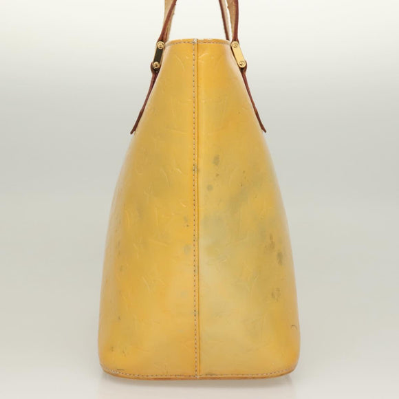 LOUIS VUITTON Monogram Vernis Houston Hand Bag Gris M91053 LV Auth BA3198