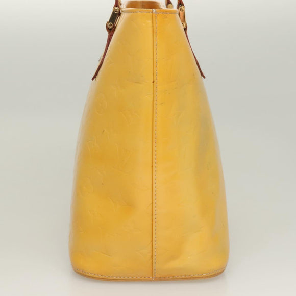 LOUIS VUITTON Monogram Vernis Houston Hand Bag Gris M91053 LV Auth BA3198