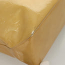 LOUIS VUITTON Monogram Vernis Reade MM Hand Bag Beige M91141 LV Auth BA3199-9