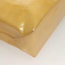 LOUIS VUITTON Monogram Vernis Reade MM Hand Bag Beige M91141 LV Auth BA3199-15