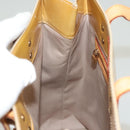 LOUIS VUITTON Monogram Vernis Reade MM Hand Bag Beige M91141 LV Auth BA3199-18