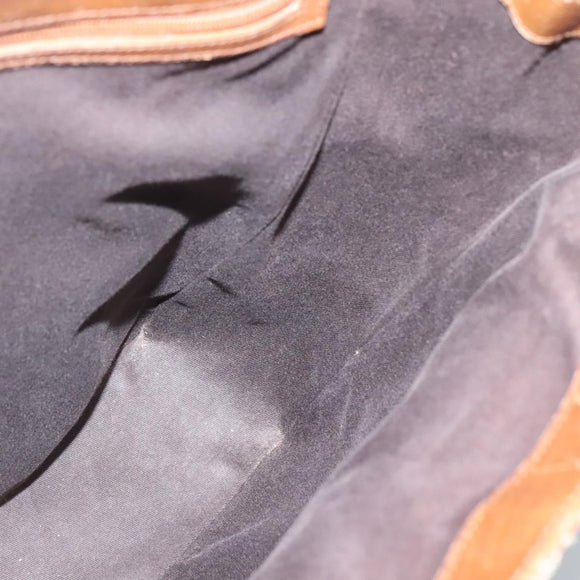 GUCCI GG Canvas Bamboo Hand Bag Beige 112530 Auth BA3203